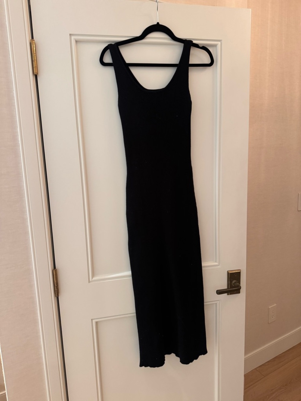 legoe Heritage maternity black coastline knit dress - Ribbed Tank Dress